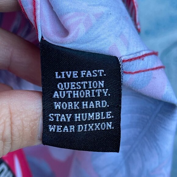 DIXXON Flannel Co Mens Short Sleeve The Miami Button Down Shirt size large - Picture 11 of 12